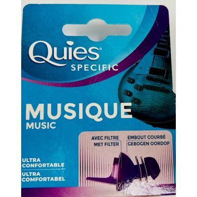 Quies protection auditive avec filtre acoustique spécial musique